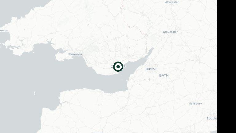 Map of Cardiff