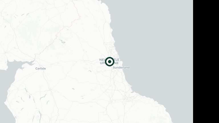 Map of Tyne and Wear